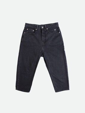 Rick Owens DRKSHDW - SS20 Collapse Cropped Jeans - IT 25/US 25 - Black